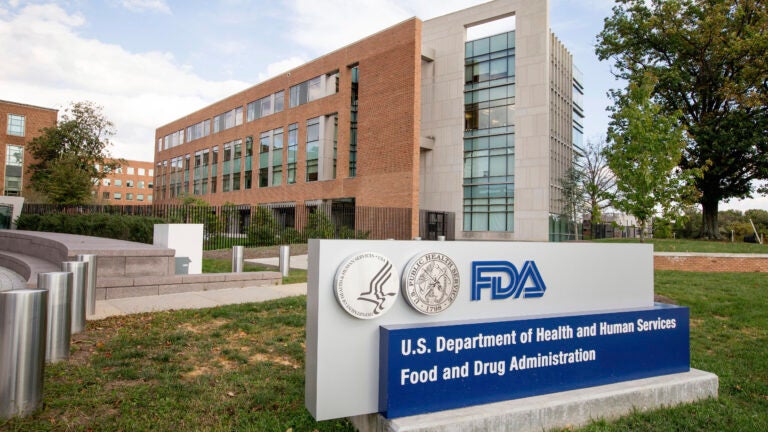 FILE - The U.S. Food and Drug Administration campus in Silver Spring, Md., is photographed on Oct. 14, 2015.